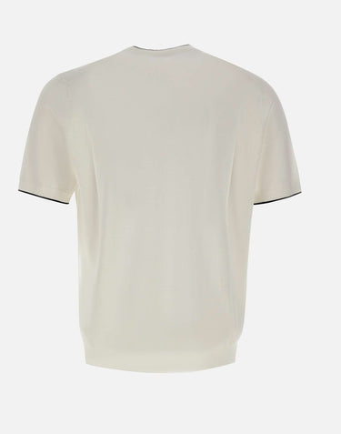KANGRA Maglia a maniche corte con profili a contrasto WHITE Uomo 