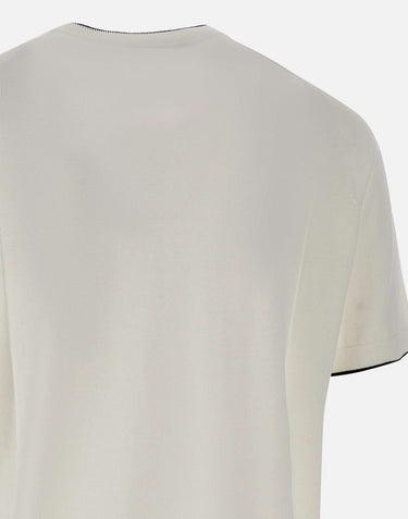KANGRA Maglia a maniche corte con profili a contrasto WHITE Uomo 