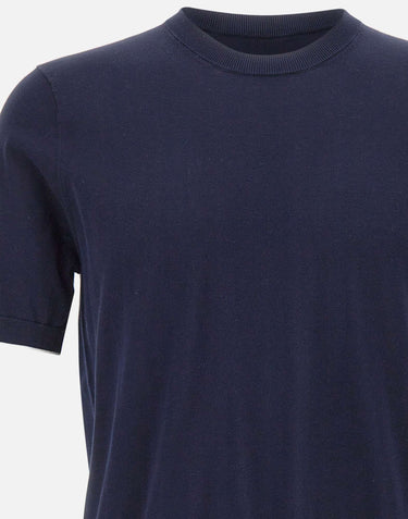 KANGRA Maglia a maniche corte con profili a contrasto BLUE Uomo 