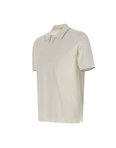 KANGRA Polo in cotone WHITE Uomo 