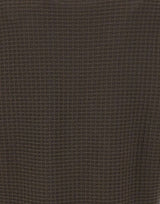 KANGRA Maglia girocollo in cotone punto alverare BROWN Uomo 