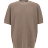 KANGRA Maglia girocollo in cotone punto alverare BEIGE Uomo 