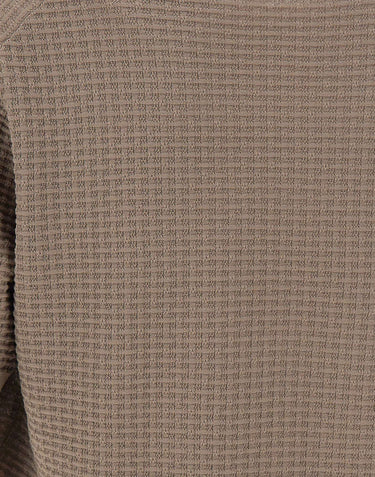 KANGRA Maglia girocollo in cotone punto alverare BEIGE Uomo 