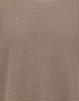 KANGRA Maglia girocollo in cotone punto alverare BEIGE Uomo 