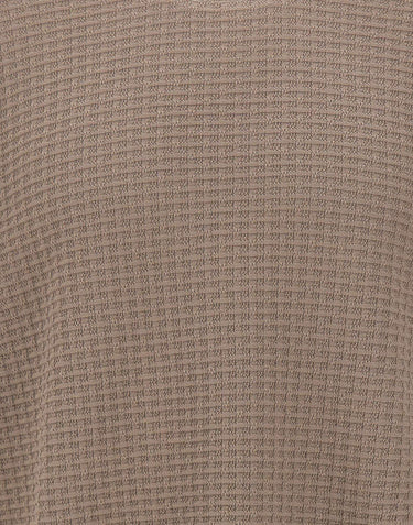 KANGRA Maglia girocollo in cotone punto alverare BEIGE Uomo 