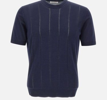 KANGRA Maglia a maniche corte in cotone BLUE Uomo 