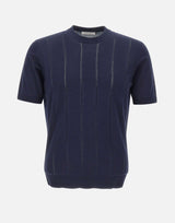 KANGRA Maglia a maniche corte in cotone BLUE Uomo 