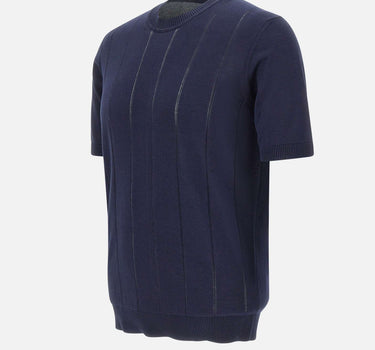 KANGRA Maglia a maniche corte in cotone BLUE Uomo 
