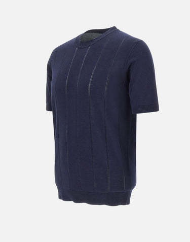 KANGRA Maglia a maniche corte in cotone BLUE Uomo 