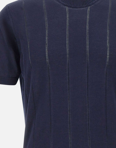 KANGRA Maglia a maniche corte in cotone BLUE Uomo 