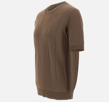 KANGRA Maglia a maniche corte in cotone BROWN Uomo 