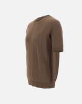 KANGRA Maglia a maniche corte in cotone BROWN Uomo 
