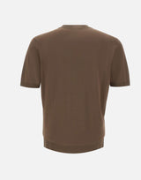 KANGRA Maglia a maniche corte in cotone BROWN Uomo 