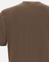 KANGRA Maglia a maniche corte in cotone BROWN Uomo 