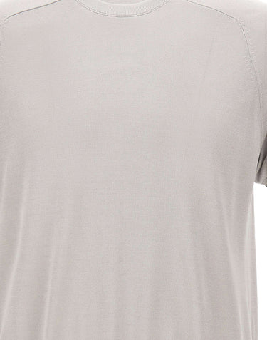 KANGRA Maglia a maniche corte in seta e cashmere GREY Uomo 