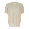 KANGRA Maglia a maniche corte in seta e cashmere WHITE Uomo 