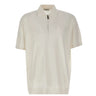 KANGRA Polo con treccine e mezza zip WHITE Uomo 