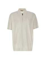 KANGRA Polo con treccine e mezza zip WHITE Uomo 