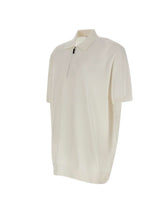 KANGRA Polo con treccine e mezza zip WHITE Uomo 