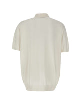 KANGRA Polo con treccine e mezza zip WHITE Uomo 