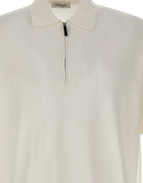 KANGRA Polo con treccine e mezza zip WHITE Uomo 