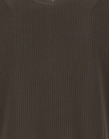 KANGRA Polo con treccine e mezza zip BROWN Uomo 