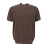 KANGRA Maglia in cotone con treccine BROWN Uomo 