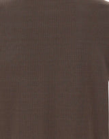 KANGRA Maglia in cotone con treccine BROWN Uomo 