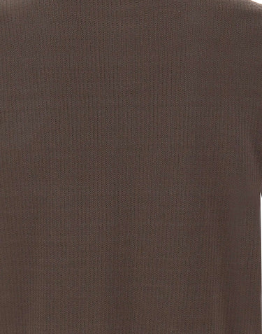KANGRA Maglia in cotone con treccine BROWN Uomo 