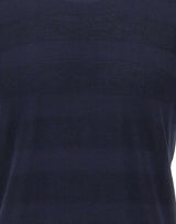 KANGRA Maglia in cotone con lavorazione a righe BLUE Uomo 