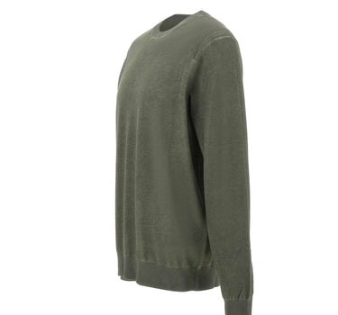 KANGRA Maglia girocollo in cotone GREEN Uomo 