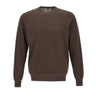 KANGRA Maglia girocollo in cotone BROWN Uomo 