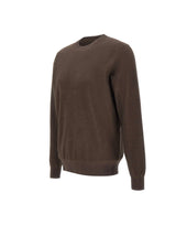 KANGRA Maglia girocollo in cotone BROWN Uomo 