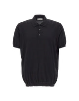 KANGRA Polo in cotone BLACK Uomo 