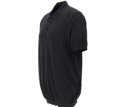 KANGRA Polo in cotone BLACK Uomo 