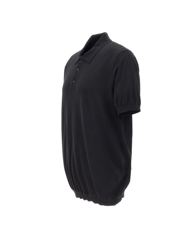 KANGRA Polo in cotone BLACK Uomo 