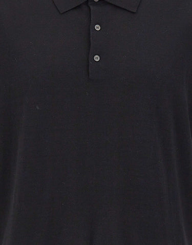 KANGRA Polo in cotone BLACK Uomo 
