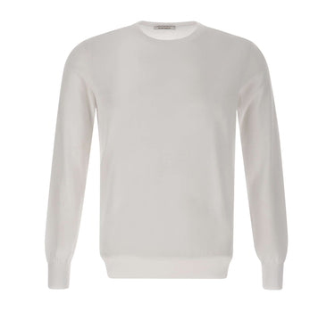 KANGRA Maglia girocollo in cotone WHITE Uomo 