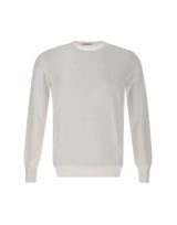 KANGRA Maglia girocollo in cotone WHITE Uomo 