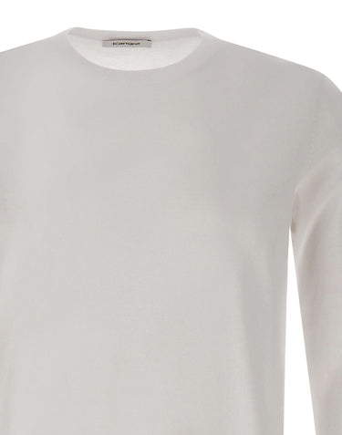 KANGRA Maglia girocollo in cotone WHITE Uomo 