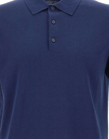 KANGRA Polo in cotone BLUE Uomo 