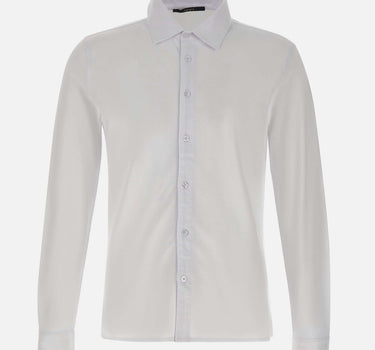 KANGRA Camicia in jersey piquet WHITE Uomo 