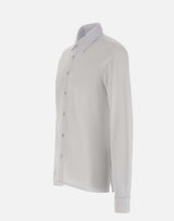 KANGRA Camicia in jersey piquet WHITE Uomo 