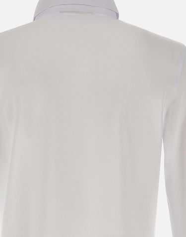 KANGRA Camicia in jersey piquet WHITE Uomo 