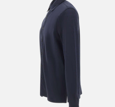 KANGRA Camicia in jersey piquet BLUE Uomo 