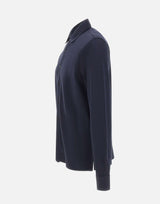 KANGRA Camicia in jersey piquet BLUE Uomo 