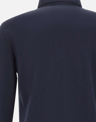 KANGRA Camicia in jersey piquet BLUE Uomo 