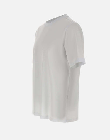 KANGRA T-shirt in misto cotone e modal WHITE Uomo 