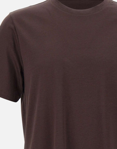 KANGRA T-shirt in misto cotone e modal BROWN Uomo 