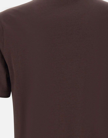 KANGRA T-shirt in misto cotone e modal BROWN Uomo 